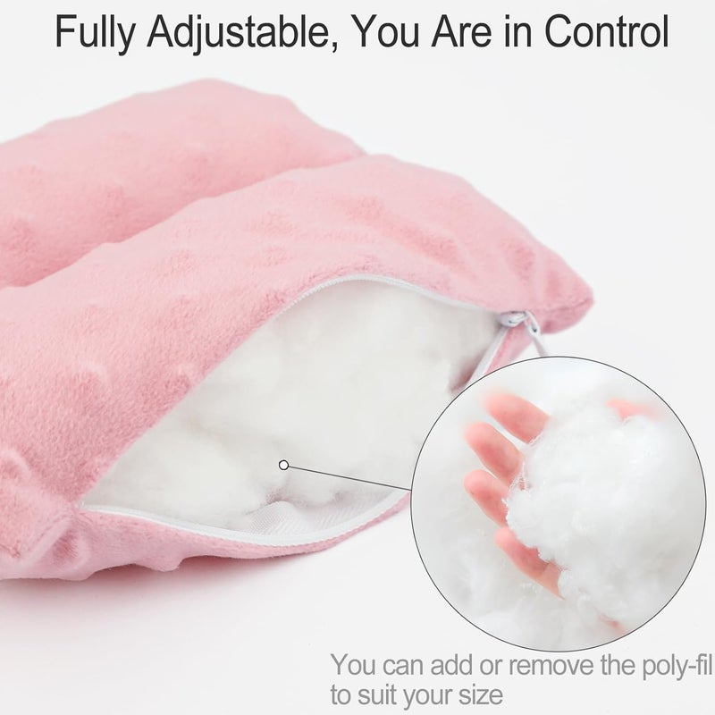 HapiPoppy Port Pillows Chemo Port Pillow for Seatbelt Chest Protector Chemo Patients Pacemaker Heart Surgery Recovery Support Cushion Gifts Women Minky Dot Coral - Image 5